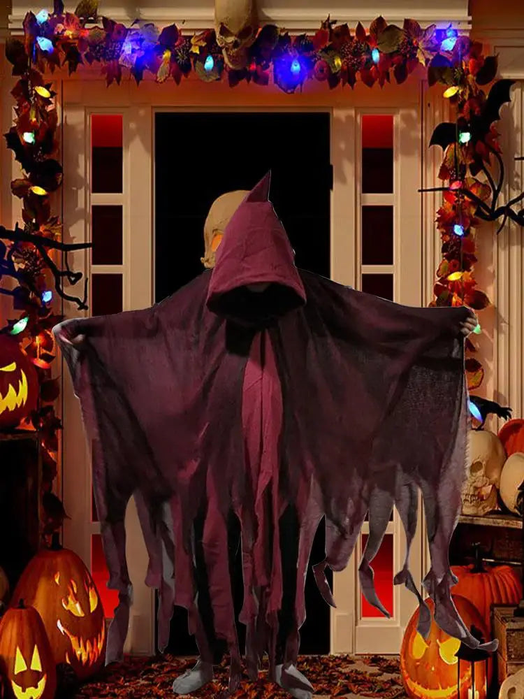Halloween Cape Unisex Halloween Ghost Dementors Cosplay Costume Horror Dress Up Cape Halloween Horror Costume Cloaks Props
