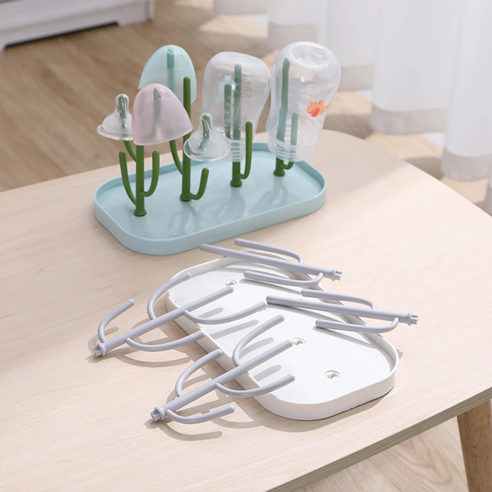 Baby Tree-shaped Milk Bottle Drain Rack, Dust-proof Milk Bottle Holder, Cup Drain Rack Easter Gift - Lootquake