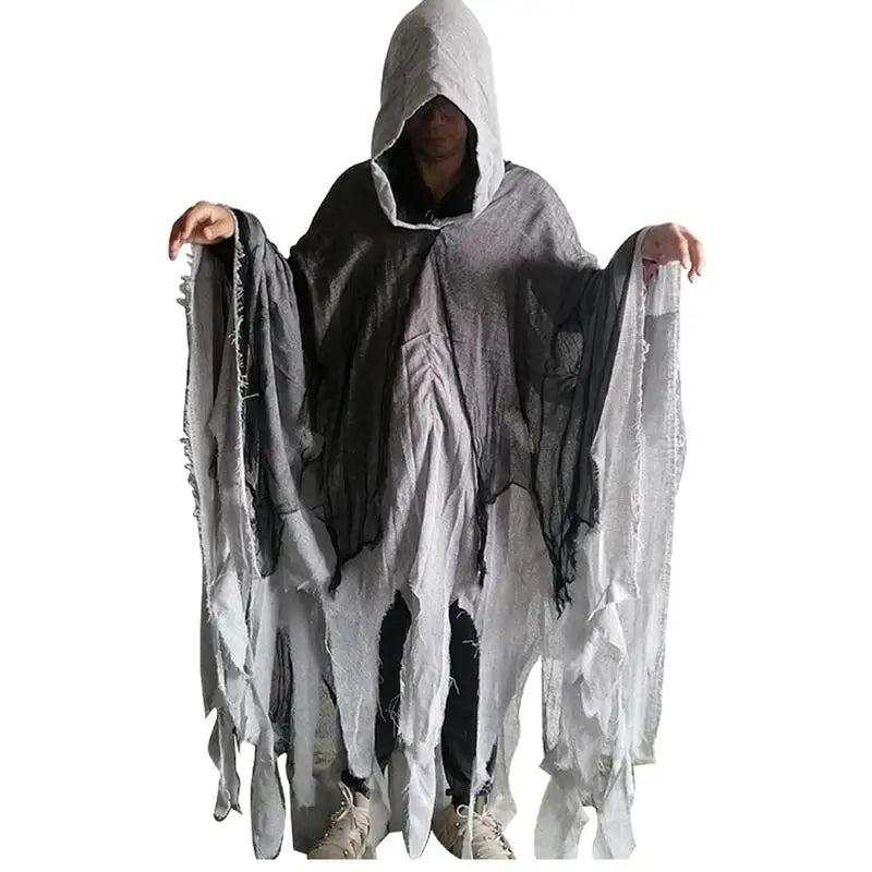 Halloween Cape Unisex Halloween Ghost Dementors Cosplay Costume Horror Dress Up Cape Halloween Horror Costume Cloaks Props