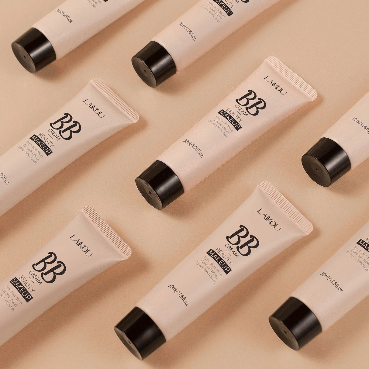 Base de maquillaje en crema con acabado natural, 30 ml, ligera, BB Cover, ojeras, poros, sin aceite, base de maquillaje de larga duración.