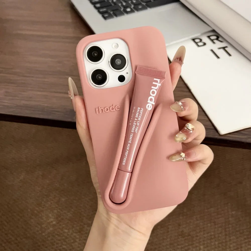 Rhode Minimalist Soft Silicone Phone Case Rhode Liptint Case With Box