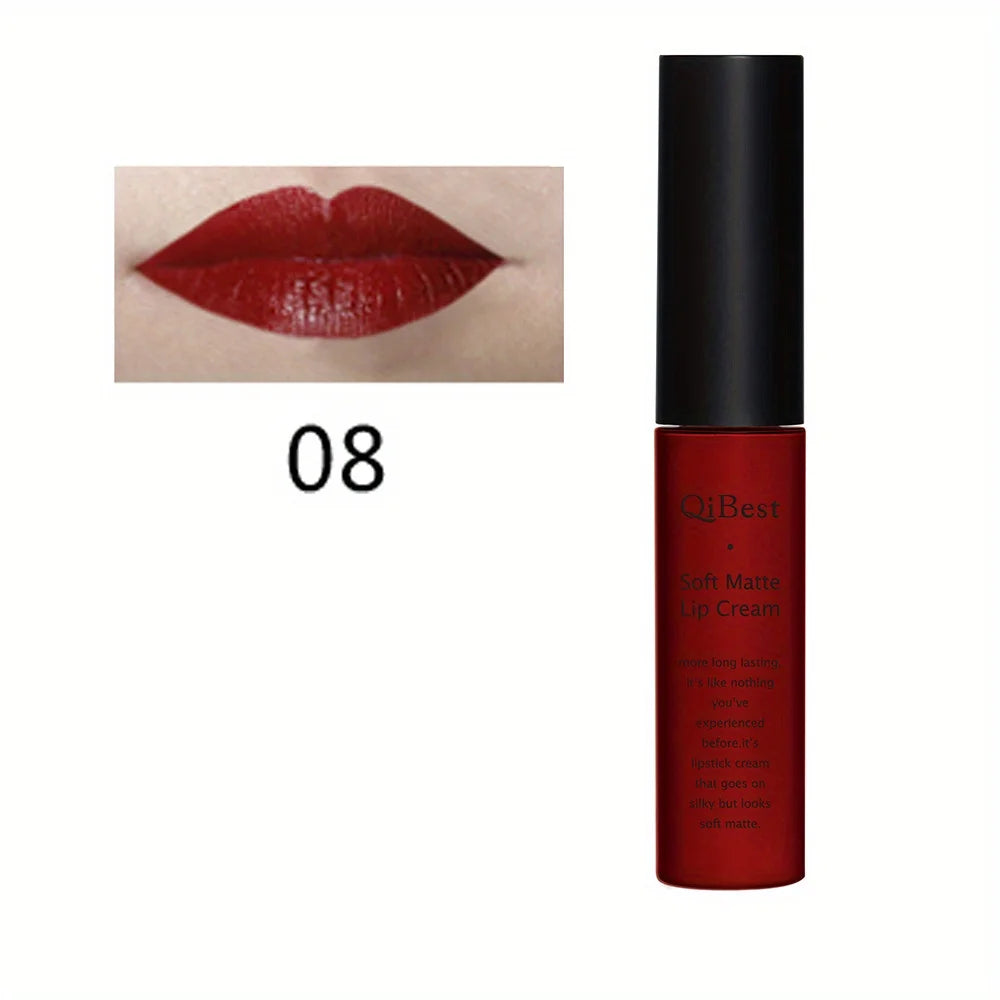 Rouge à lèvres mat et volumateur luxueux – Waterproof, longue tenue, 20 teintes variées | Cadeau idéal pour la Saint-Valentin