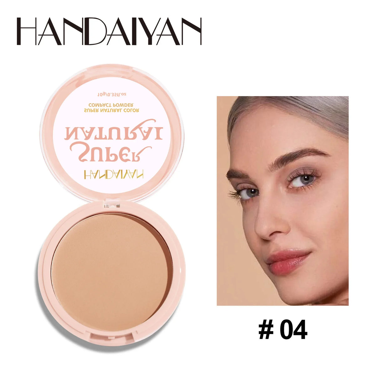 8 Colors Matte Face Pressed Powder 24 Hours Oil Control Natural Foundation Brightening Full Coverage Setting Powder Face Makeup