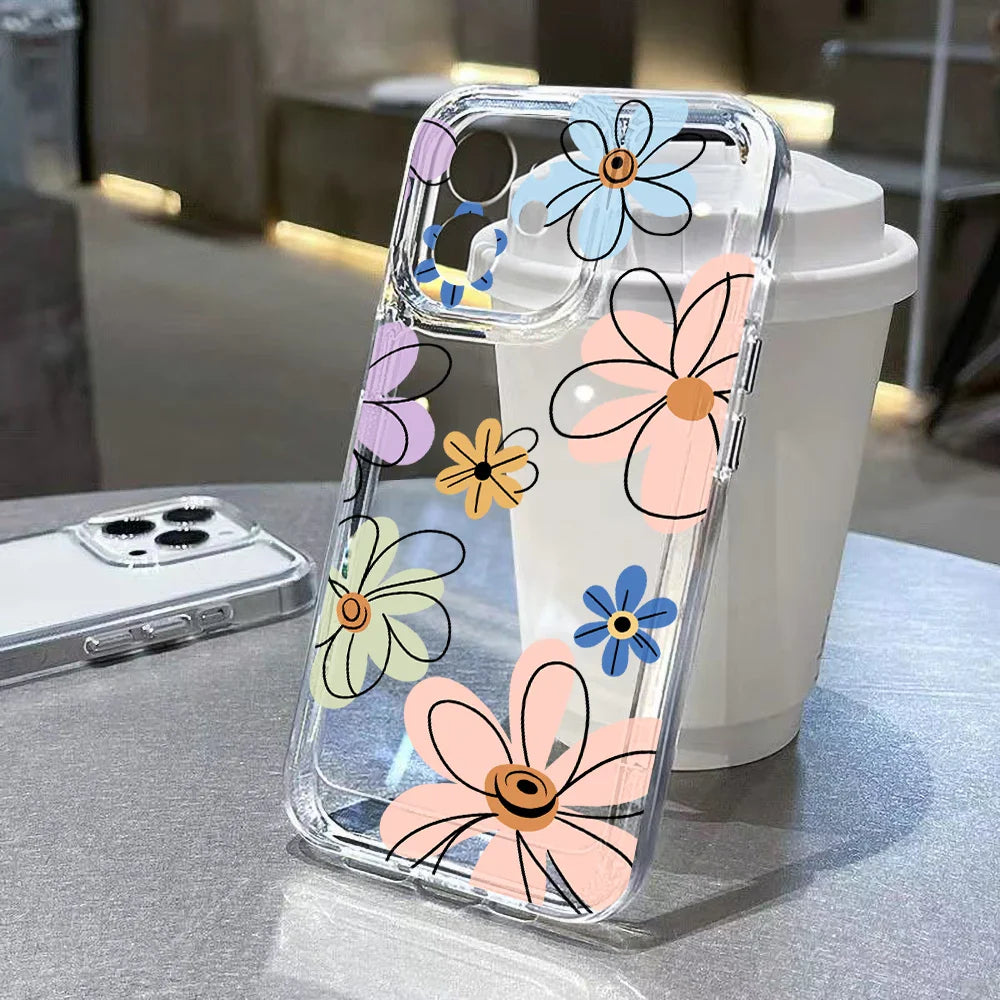 Bonita funda para teléfono con fresas