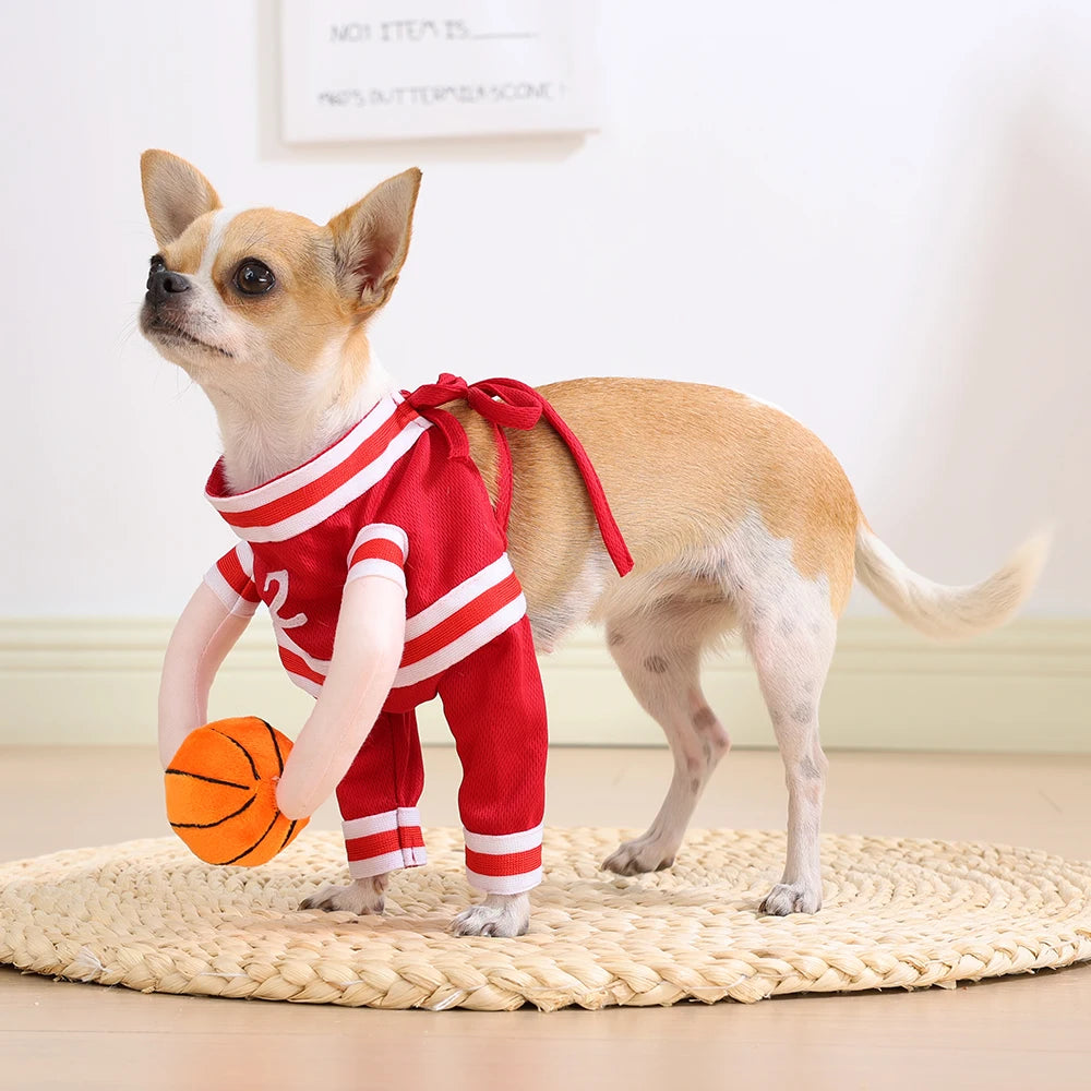 Halloween Dog Cosplay Costumes for Small Medium Big Dogs Cats Funny Dress Up Sports Clothes Beagle French Bulldog Pet Outfits