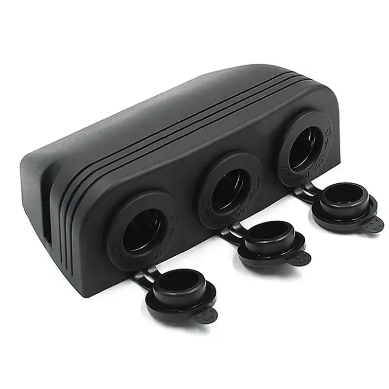 3 In 1 Tent Type 12-24V Cigarette Lighter Power Sockets Combination Automotive Accessory Outlet for Car Rv Truck Marine Boat - Lootquake