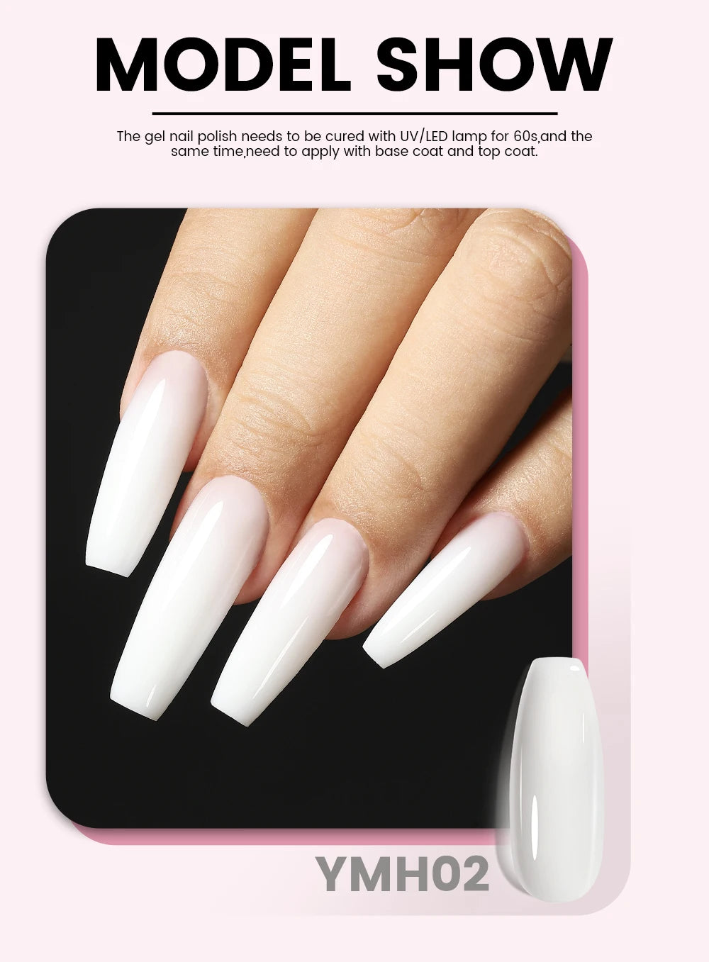 Esmalte de uñas en gel YOKEFELLOW de 15 g, color rosa nude, transparente, para construcción, extensión, remojo, UV LED, acrílico.