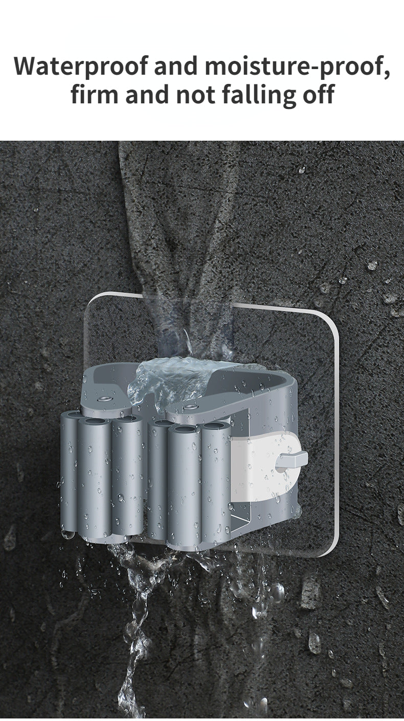 Lot de 2 ou 4 supports de rangement pour salle de bain, ventouses, crochets sans traces, fixation murale, support pour balai, étanche