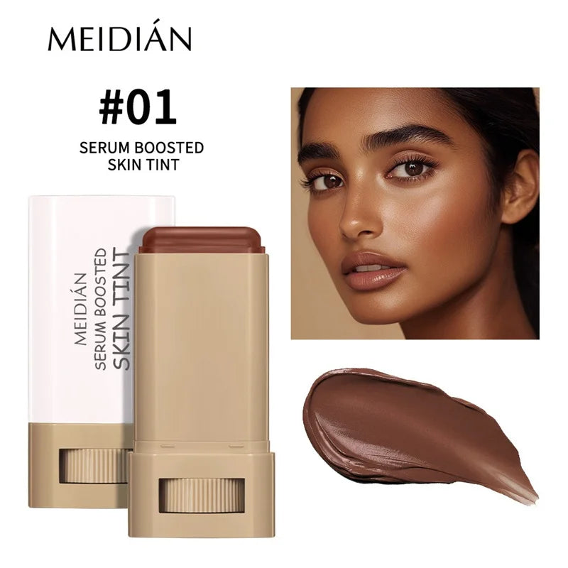Stick Foundation Balm Brighten Skin Tint Foundation Stick Smooth Plumper Hight Coverage Travel Bronze Foundation Stick Makeup