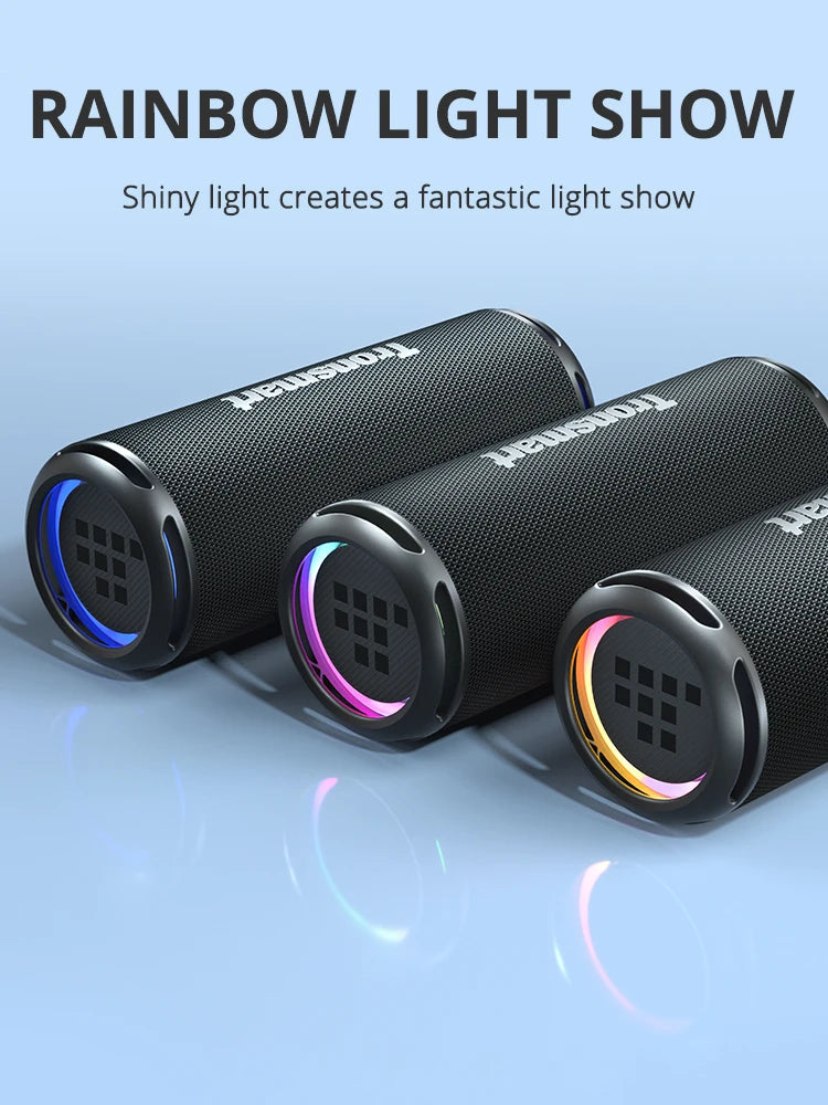 Enceinte Bluetooth Tronsmart T7 Lite, basses améliorées, portable, autonomie 24 h, contrôle par application, étanchéité IPX7, idéale pour le camping