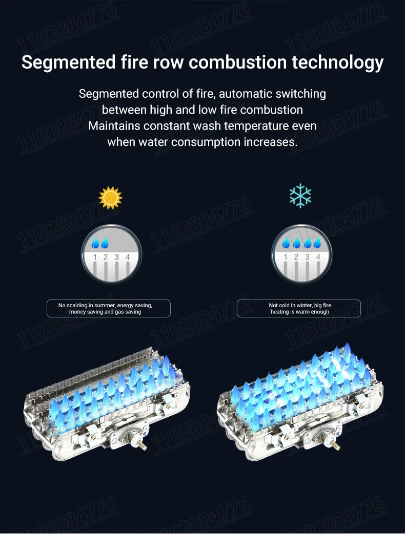 Chauffe-eau instantané portable DIVEDEER 8L/12L/16L/18L, chauffe-eau mural sans réservoir à gaz GPL, affichage numérique, chauffage rapide