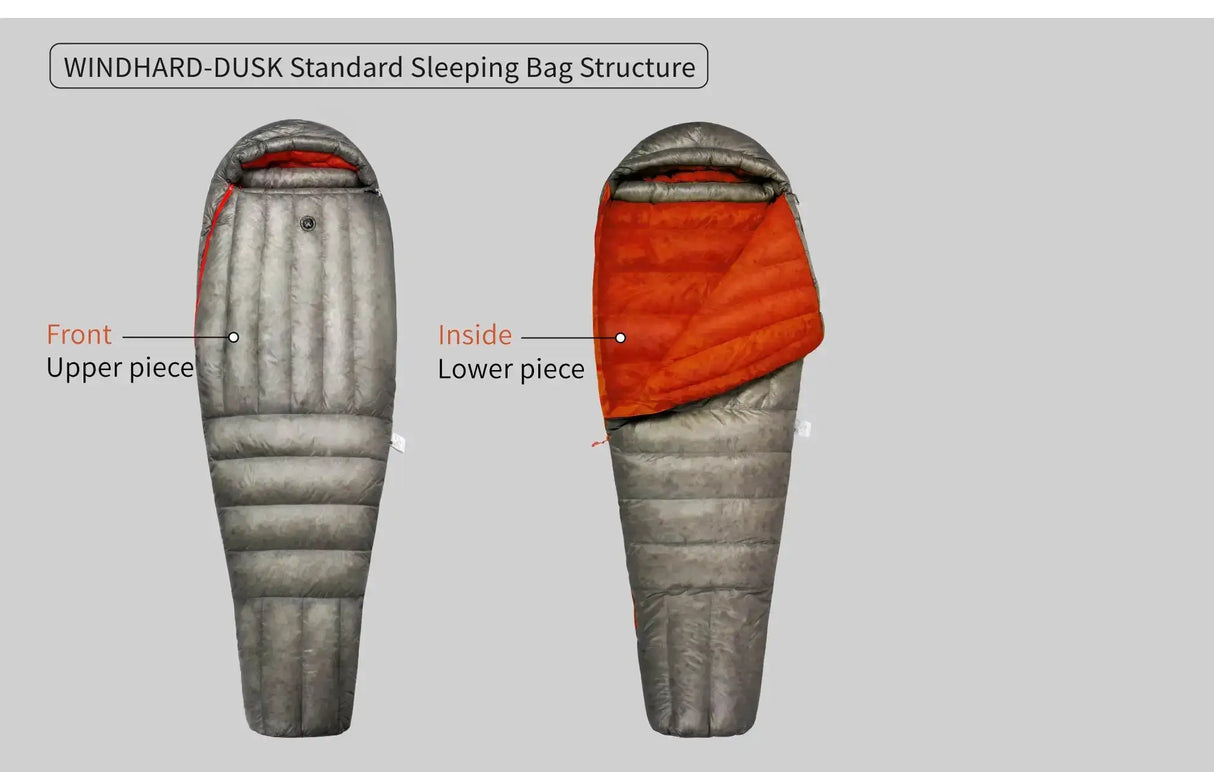 AEGISMAX Wind Hard Dusk Upgrade 7D Nylon DWR 800FP Ultra Dry Down Pro Ultralight Sleeping Bag Camping and Hiking for Men & Women - Lootquake