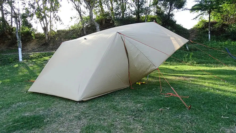 4x4m 4x3m 3x3m 19 Hang Points Tent Tarp Survival Sun Shelter Shade Canopy Outdoor Backpacking Waterproof Camping Awning SunShade - Lootquake
