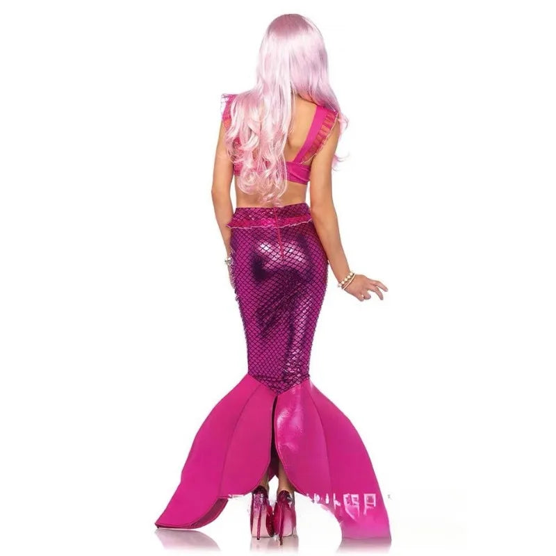 Halloween Cosplay Withch Mermaid Dress Sexy Princess Gothic Costume Fantasy Wizard Evening Outfits for Woman Carnival Party