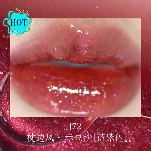 Girlcult Liaozhai Lipgloss Rouge à lèvres nacré caméléon scintillant longue tenue 3,5 g