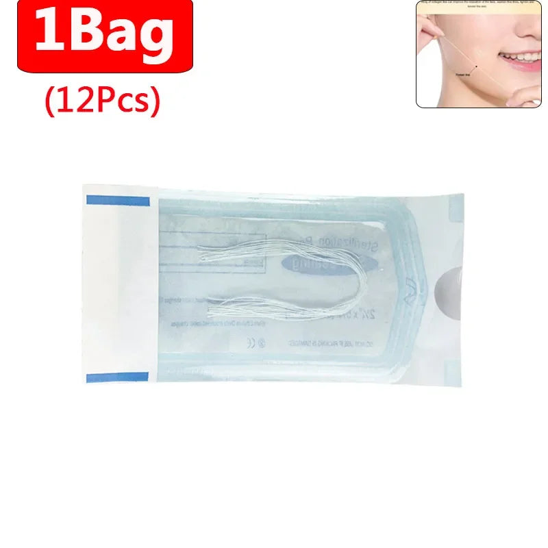 Hilos de colágeno para lifting facial, antiedad, antiarrugas, eliminación de arrugas, esencia tallada, 12-6000 unidades