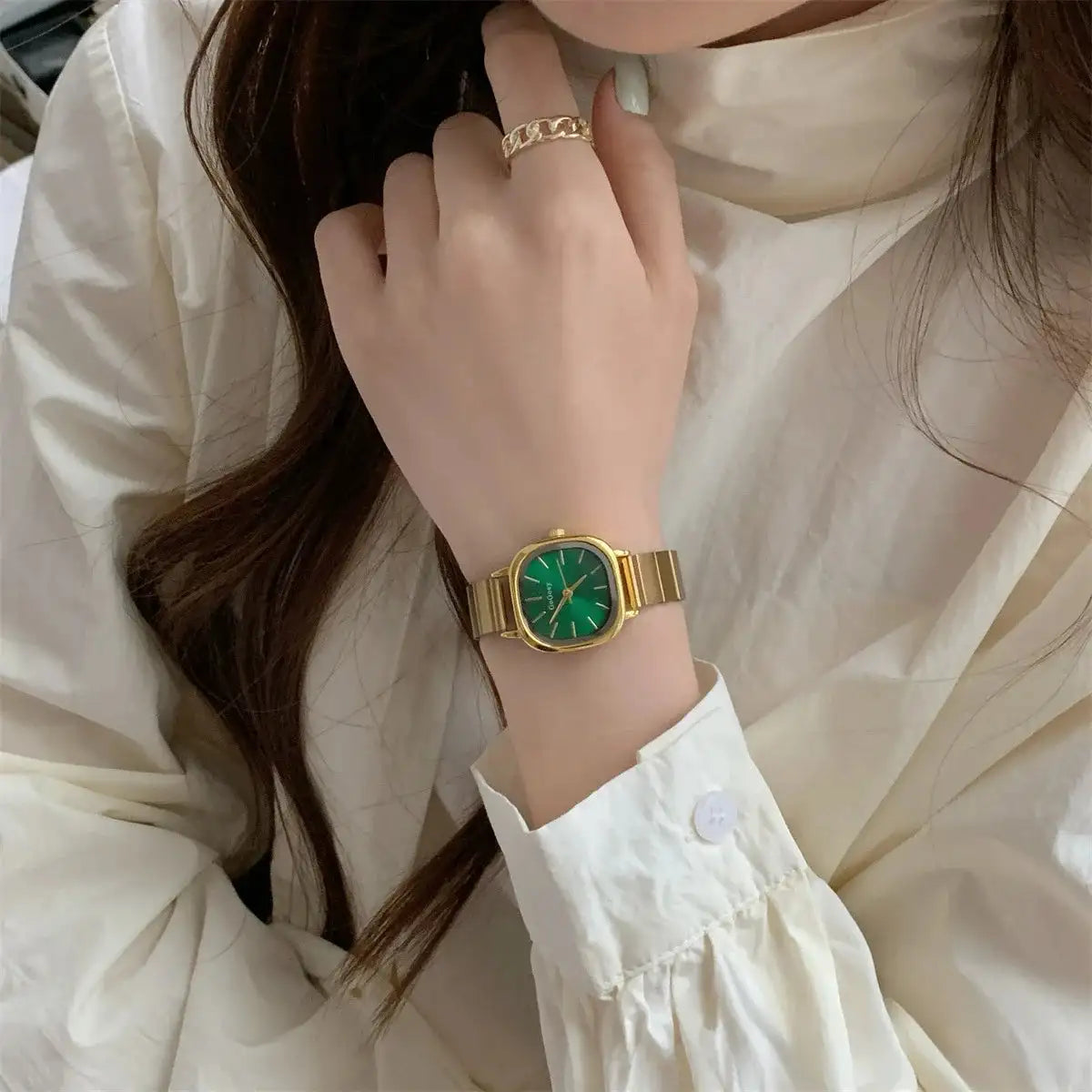 2024 Hot Brand Stainless Steel Strap Watch Women Luxury Gift Quartz Wristwatch Student Fashion Simple Square Quartz Watches - Lootquake