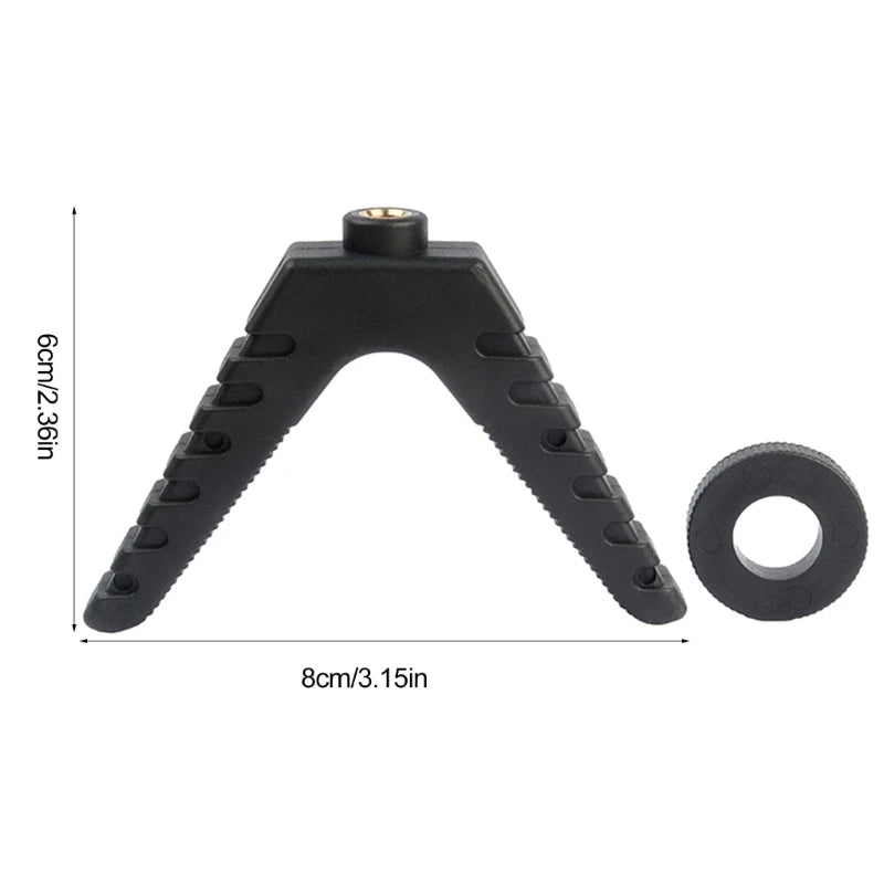 Trípodes para cámara con soporte de yugo táctico de alta resistencia para exteriores, bípodes para cámara de camping, soporte de plástico 69HD