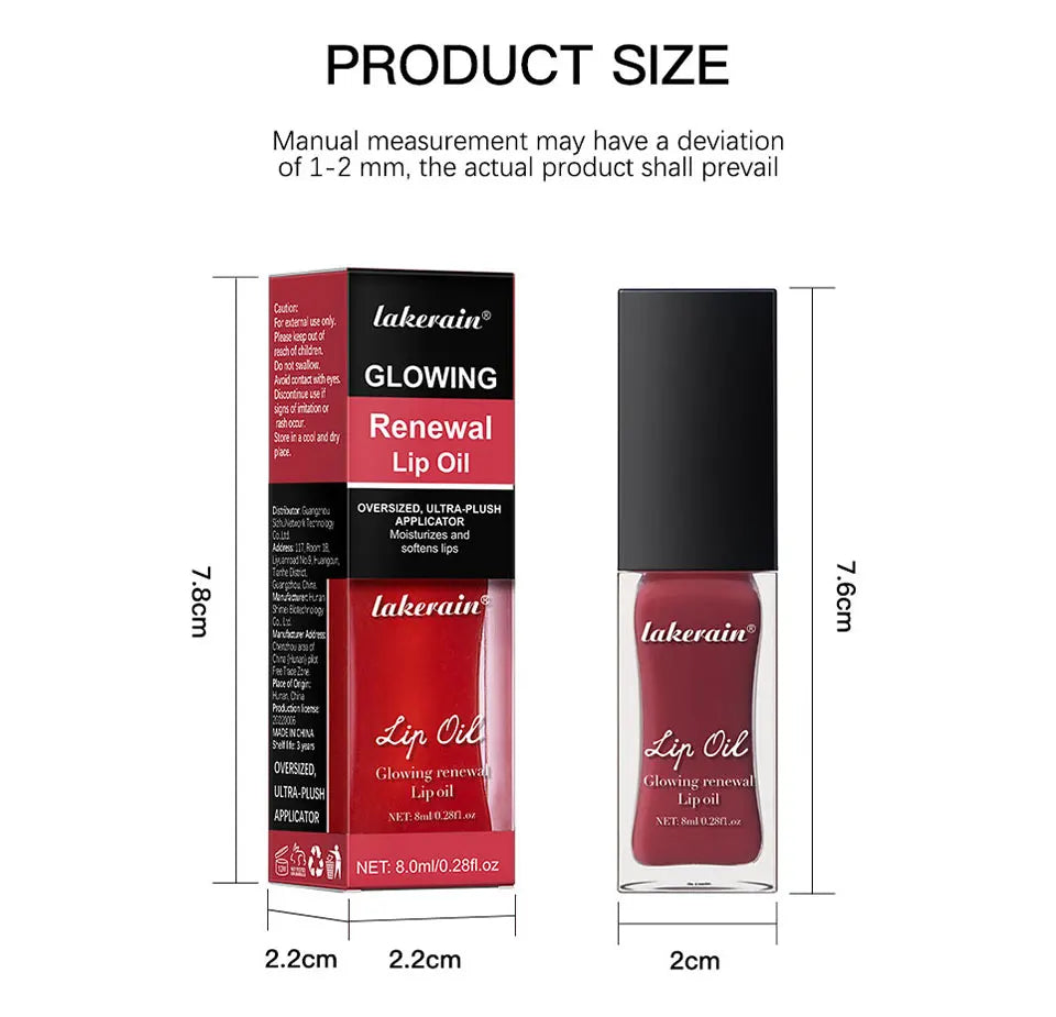 Elf Lip Oil Transparent Ice Velvet Lip Glaze Matte Matte Pigment Lipstick Lip Gloss Student Affordable Makeup 7Colors Lip Oil