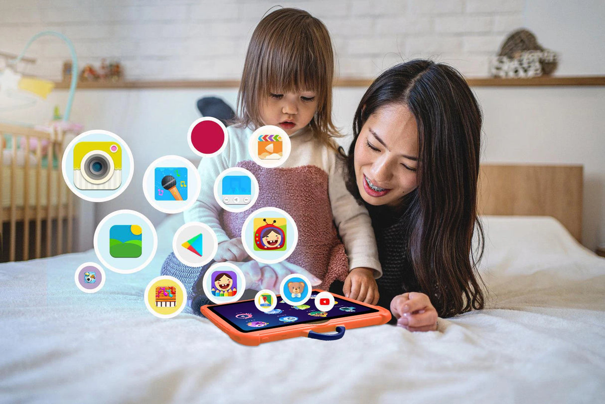 Tablette 7 pouces pour enfants, version internationale, 5G, double caméra BOW, Wi-Fi 5G, quadruple cœur, 4 Go de RAM, 64 Go de ROM, cadeaux pour enfants, 4 000 mAh