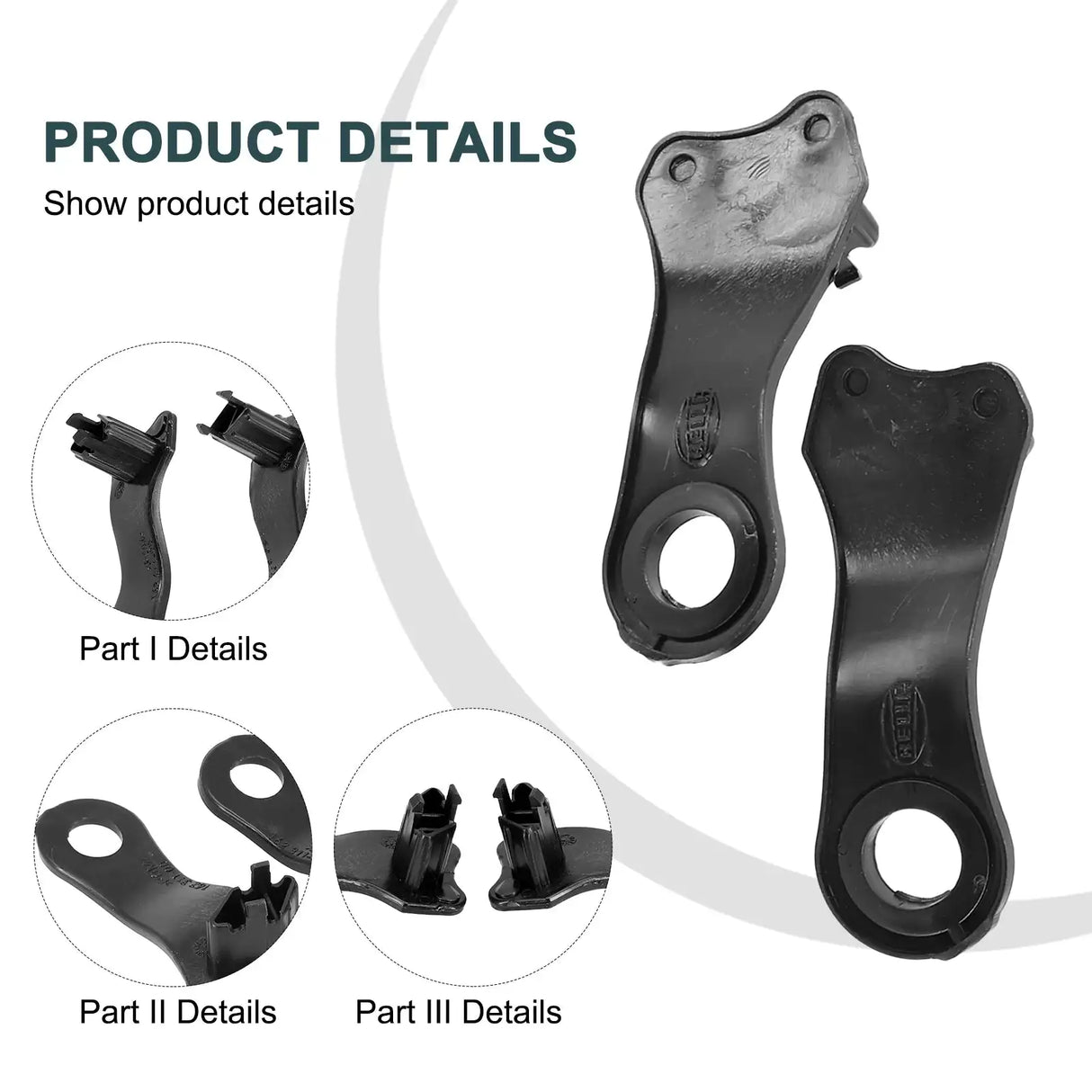 2Pcs Car Front Headlight Headlamp Repair Kit Bracket Clip For BMW 5 Series E60 E61 2003-2010 63126949633 63126949634 - Lootquake