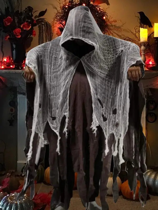 Halloween Cape Unisex Halloween Ghost Dementors Cosplay Costume Horror Dress Up Cape Halloween Horror Costume Cloaks Props