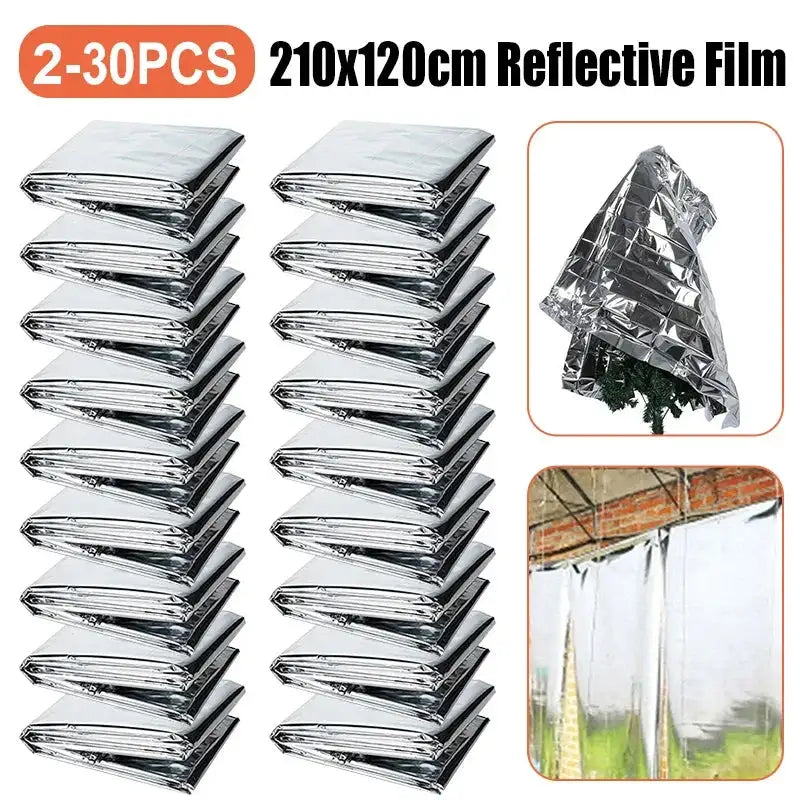 2-30pc Garden Wall Mylar Film Highly Reflective Films for Grow Tent Room Garden Greenhouse Covering Foil Sheets 210x120cm - Lootquake