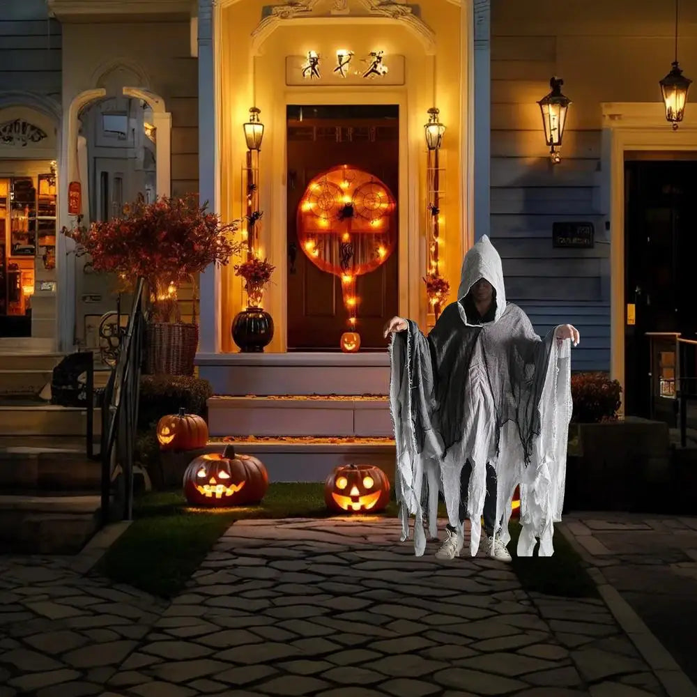 Halloween Cape Unisex Halloween Ghost Dementors Cosplay Costume Horror Dress Up Cape Halloween Horror Costume Cloaks Props