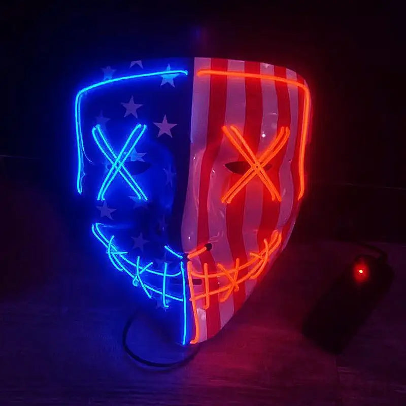 scary halloween costumes adults fantasia cosplay masque LED scream ghost horror mask children black skeleton costume suit