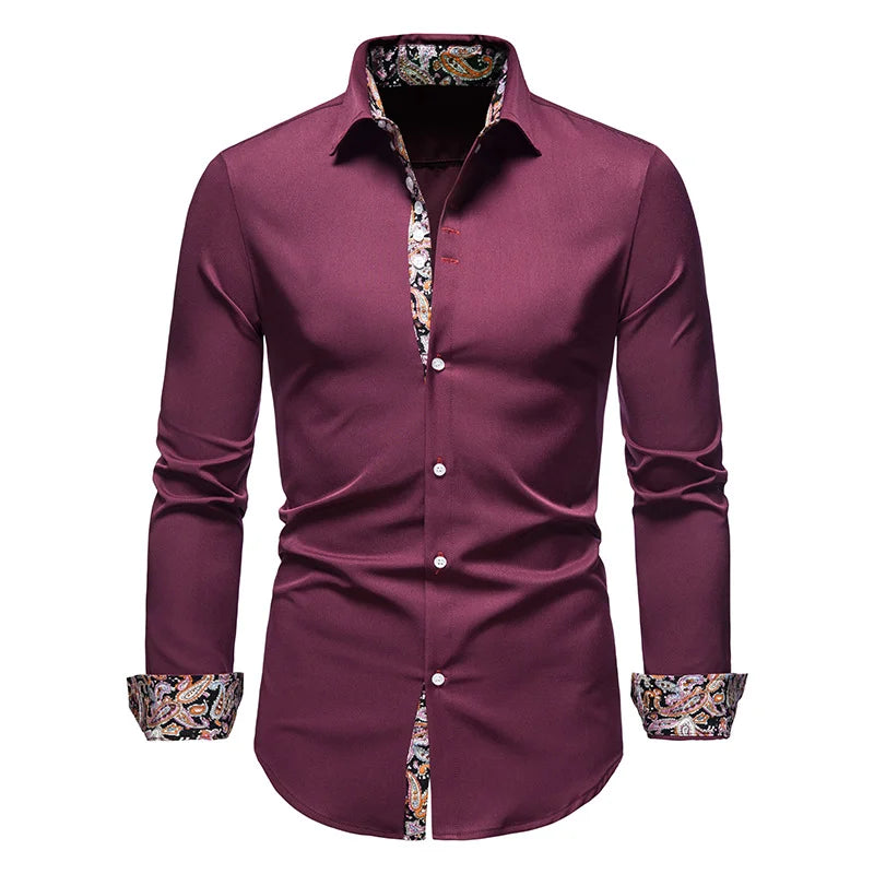 Men's Shirt with Collar White Shirts Man Long Sleeve Men's Shirts 2023 Mens Polo Shirts for Men Famous Brands - Lootquake
