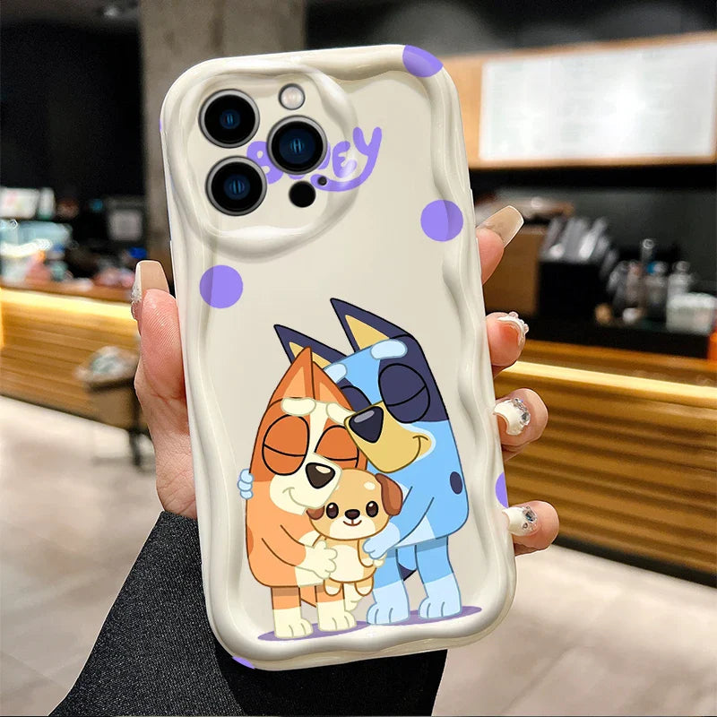 Cartoon Dog Soft White Phone Case For iPhone