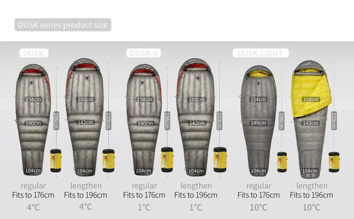 AEGISMAX Wind Hard Dusk Upgrade 7D Nylon DWR 800FP Ultra Dry Down Pro Ultralight Sleeping Bag Camping and Hiking for Men & Women - Lootquake