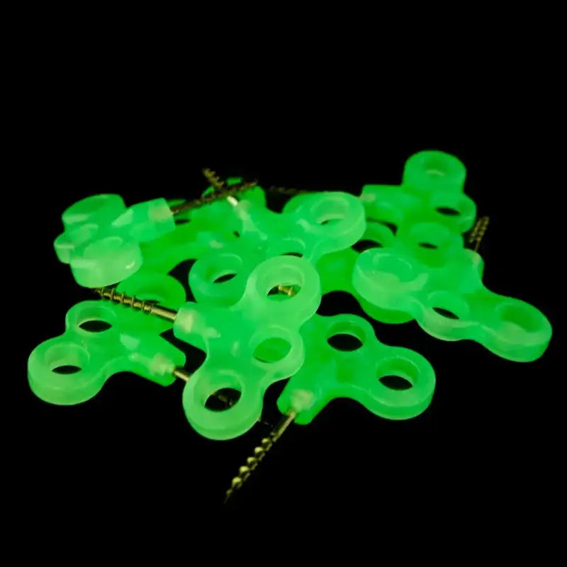 10/15pcs Camping Glow Deck Nails Outdoor Travel Hiking Tent Accessories 3 Holes Screw Spikes Luminous Metal Canopy Pegs Stakes - Lootquake