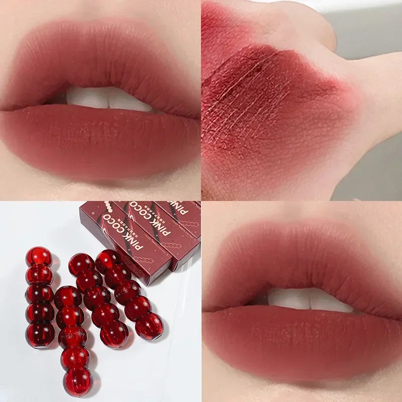 Waterproof Velvet Lipstick Easy To Wear Longstay Lip Stick Lasting Matte Nude Lip Glaze Non-stick Korea Makeup Lip Tint Cosmetic