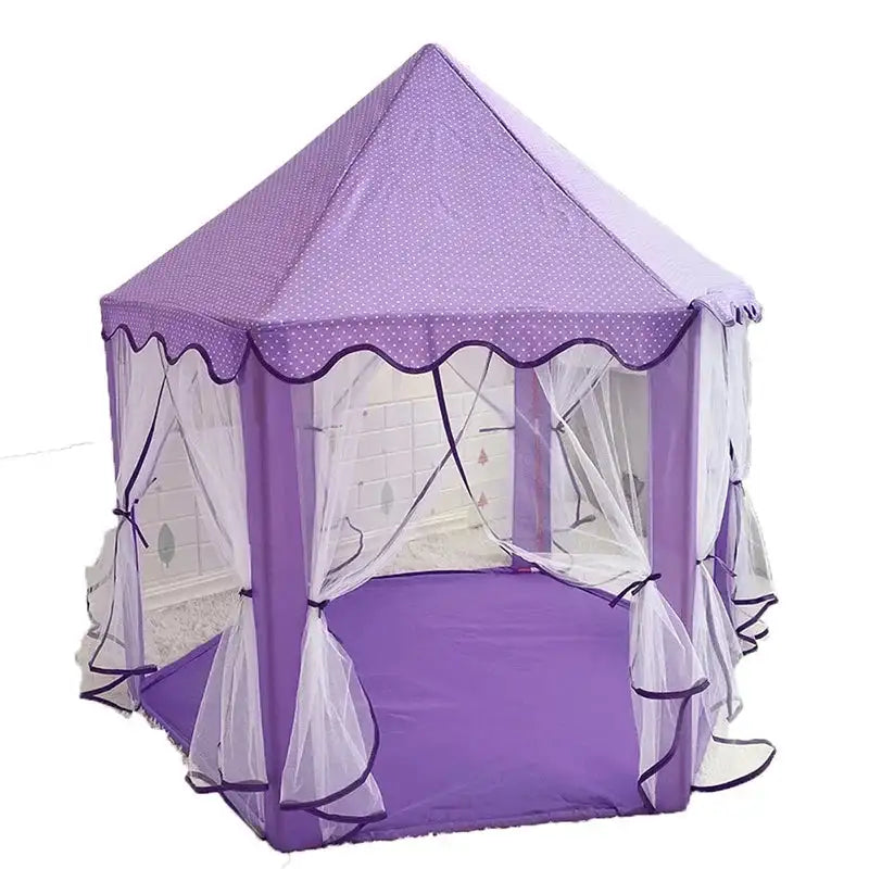 Portable Kids Toy Tipi Tent Princess Pink Girl Castle Play House Children Small House Folding Playtent Party Castle Child Room - Lootquake
