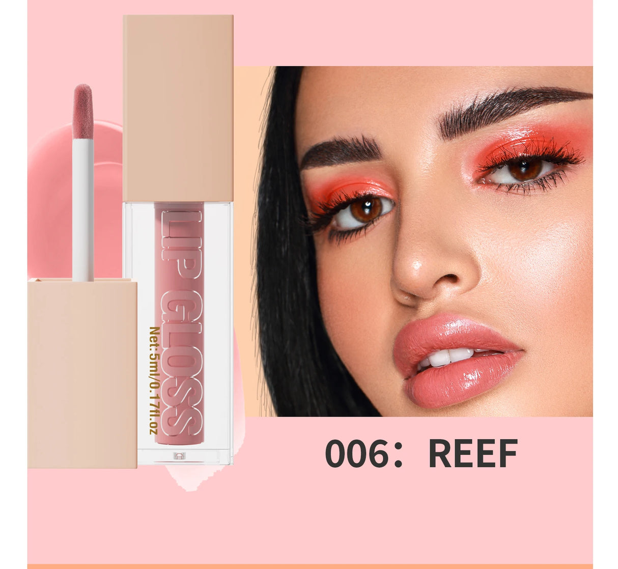 8 Color Non-stick cup Velvet Satin Gloss Lip glaze Mist Liquid matte lipstick Waterproof long-lasting color liquid