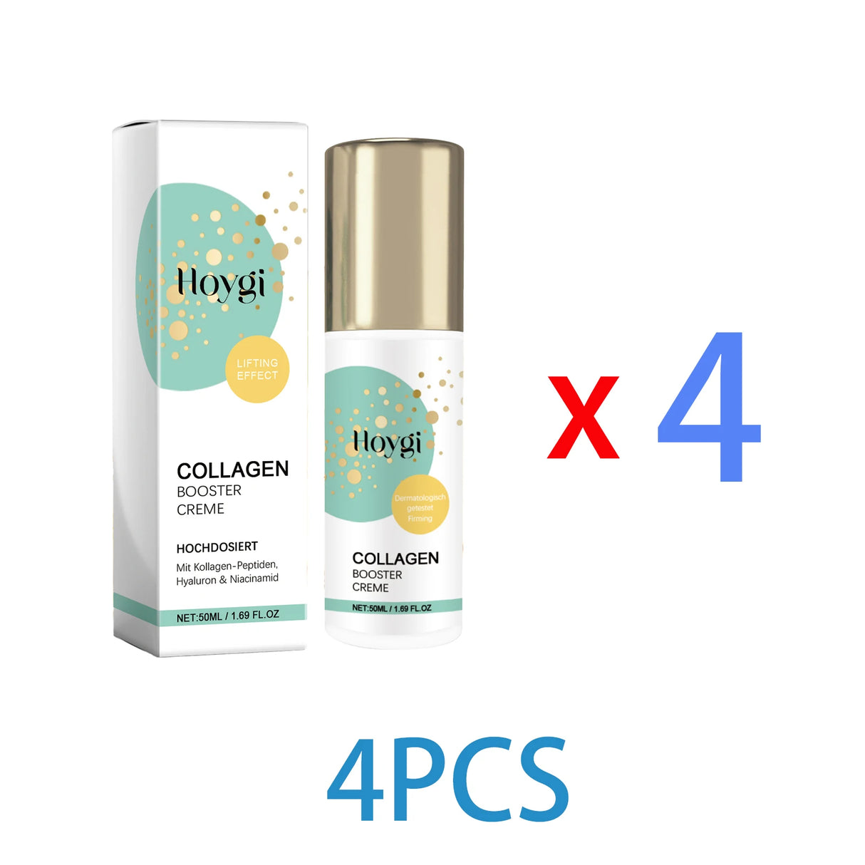 Loción facial con péptidos de colágeno (50 ml), antiarrugas, reafirmante, hidratante y protectora de la piel. Contiene niacinamida para una piel suave y tersa.