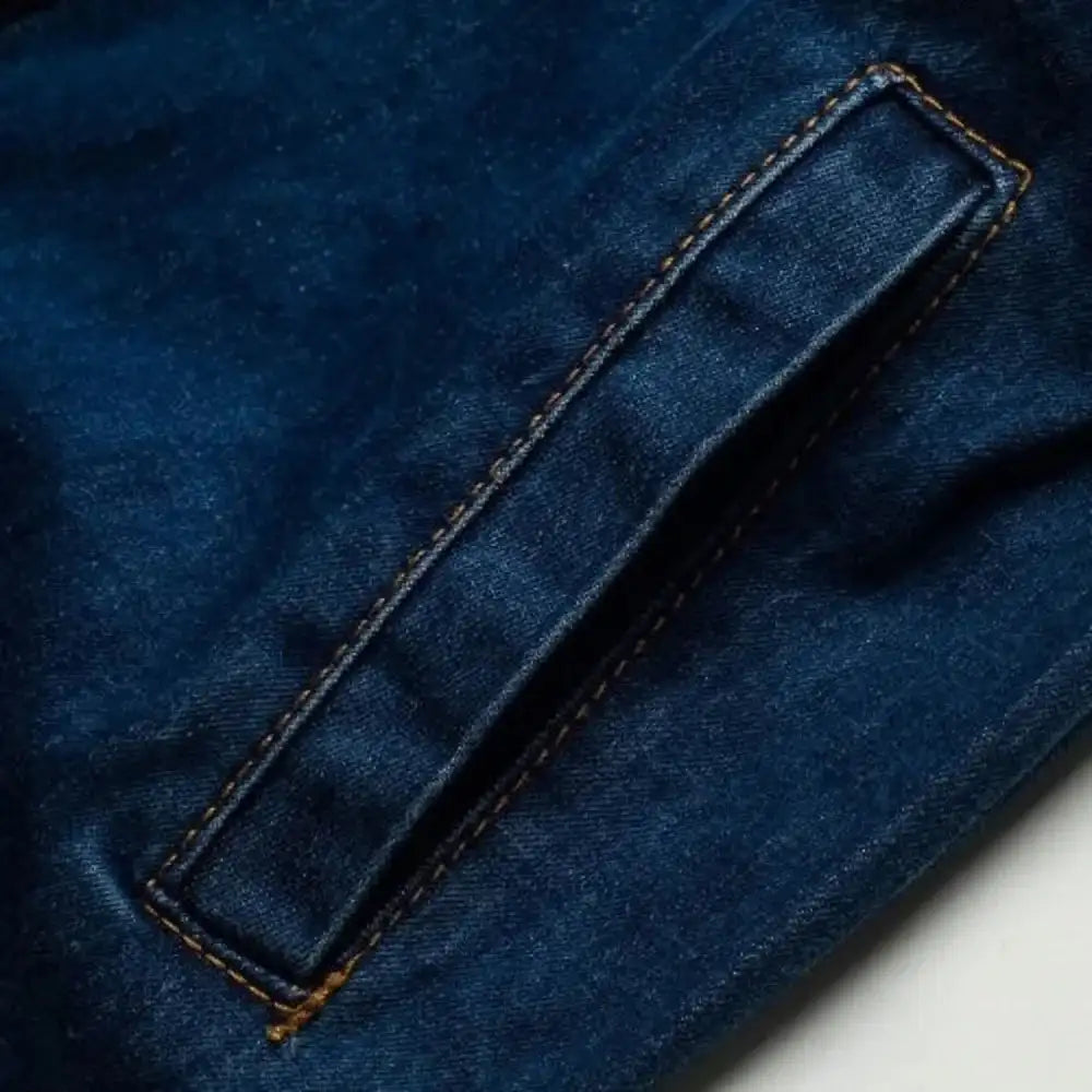 Vintage Button Up Jeans Dress Women Blue Lapel Denim Vestidos Winter Office Slim Long Sleeve Mid-Cuff Denim with Belt Long Dress - Lootquake