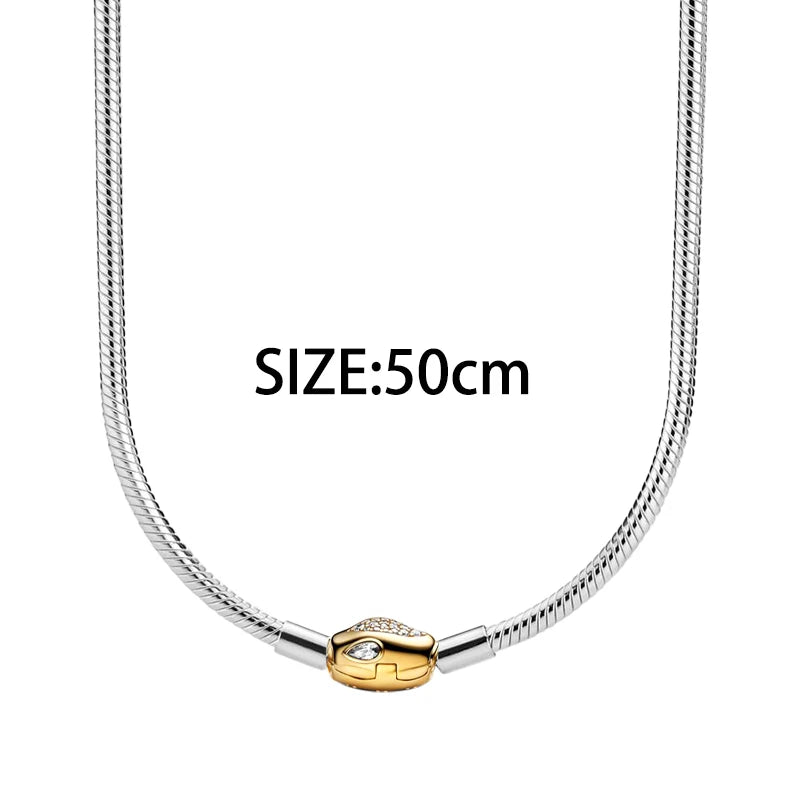 925 Silver Valentine's Day Snake Year Series Pendant Suitable for 925 Sterling Silver Original Women's Bracelet DIY Jewelry Gift - Lootquake