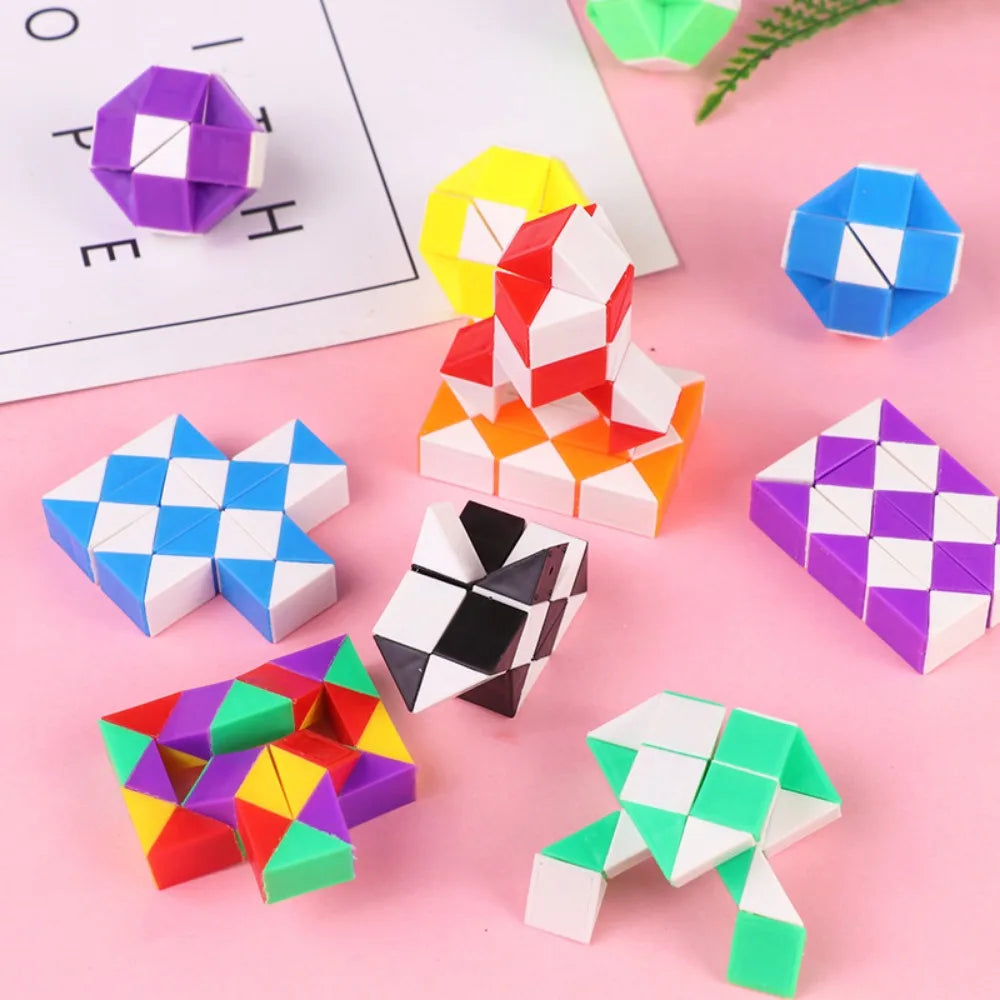 12/24/36 Pcs Fun 24-Segment Folding Variety Puzzle Kids Birthday Wedding Party Guest Gift Easter Pinata Filler New Year’s Gift - Lootquake