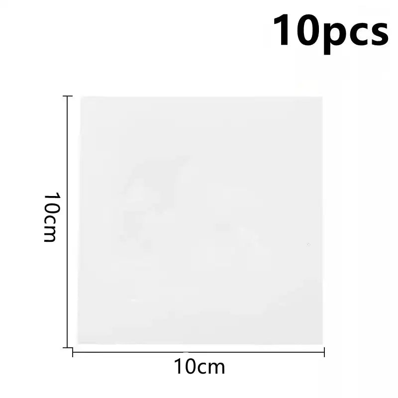 10pcs Transparent Waterproof Self Adhesive Sticker Cloth Patches Camping Awning Tent Water Toys Swimming Ring Repair Tape - Lootquake