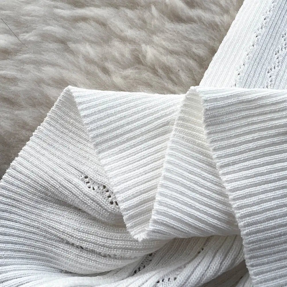 Crochet Dresses Knit Cut Out Dress Jurk Dames Beach Dresses for Women 2023 Short Sleevel Female Vestidos Mujer Maxi Long Dress - Lootquake