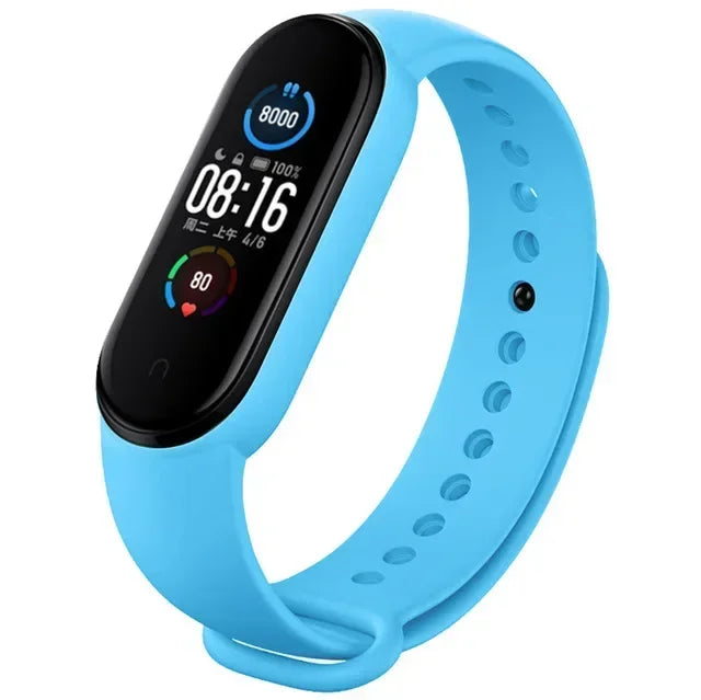 Watch Strap For Xiaomi Mi Band 7 6 5 4 3 Wristband Silicone Bracelet Wrist Straps MiBand 3/4 band5 band6 Smartwatch Accessories - Lootquake