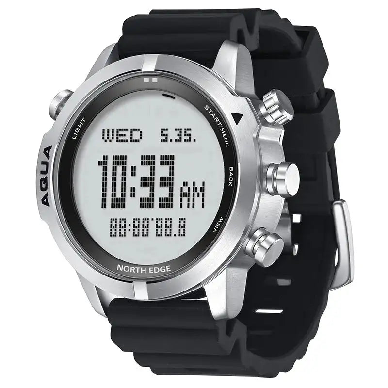 Men Dive Computer Watch Waterproof 100M Smart Digital Free Diving Watches Barometer Compass Temperature Clock - Lootquake