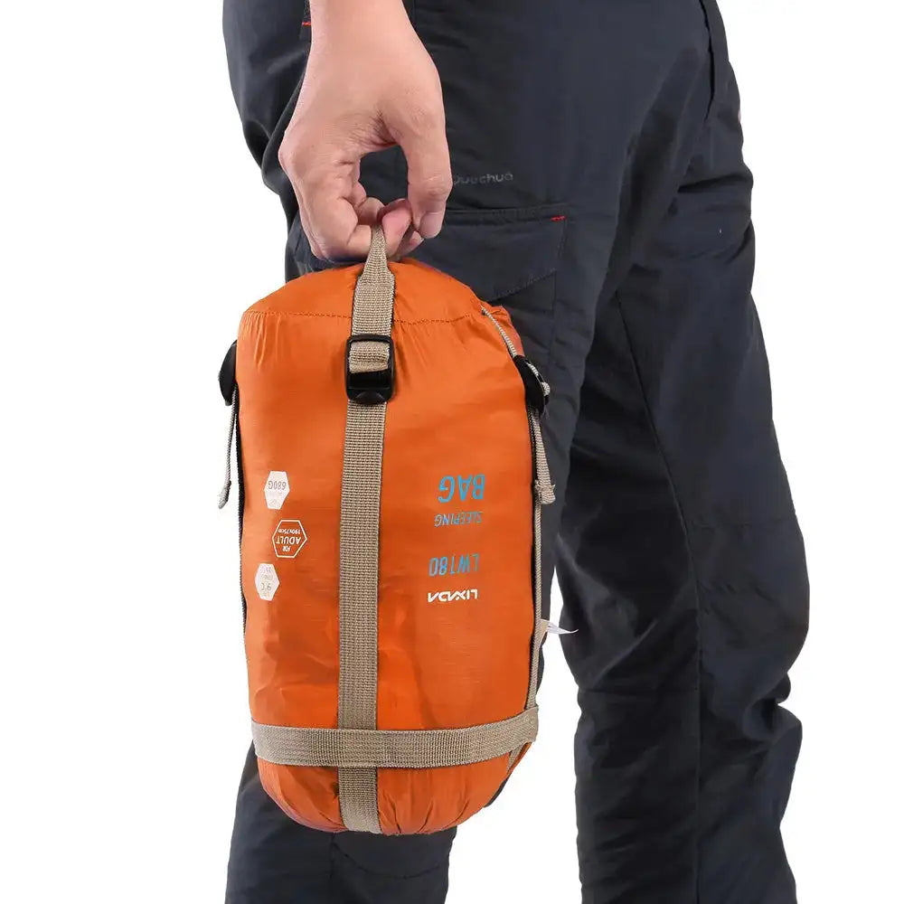 Saco de dormir portátil para exteriores Lixada de 190 x 75 cm, para acampar, viajar, senderismo, multifunción, ultraligero, 680 g, para mochileros.