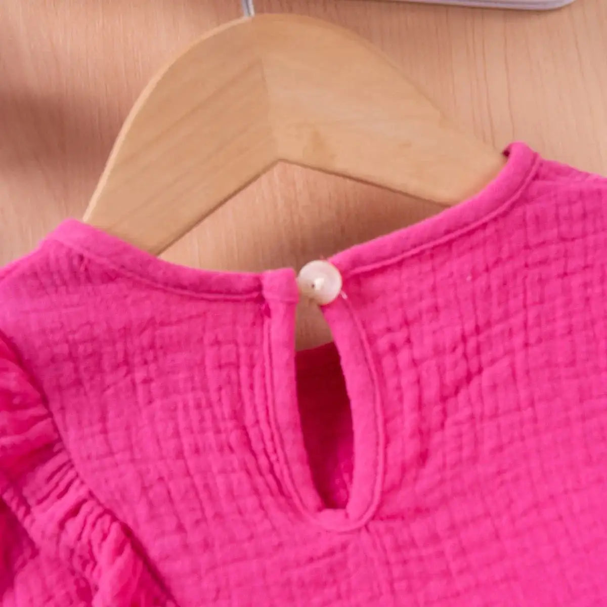 Summer Kids Cotton Casual 2pcs Toddler Girls Solid Color Sleeveless Top + Ruffle Pants Set Comfortable Fashion Hot Sale - Lootquake