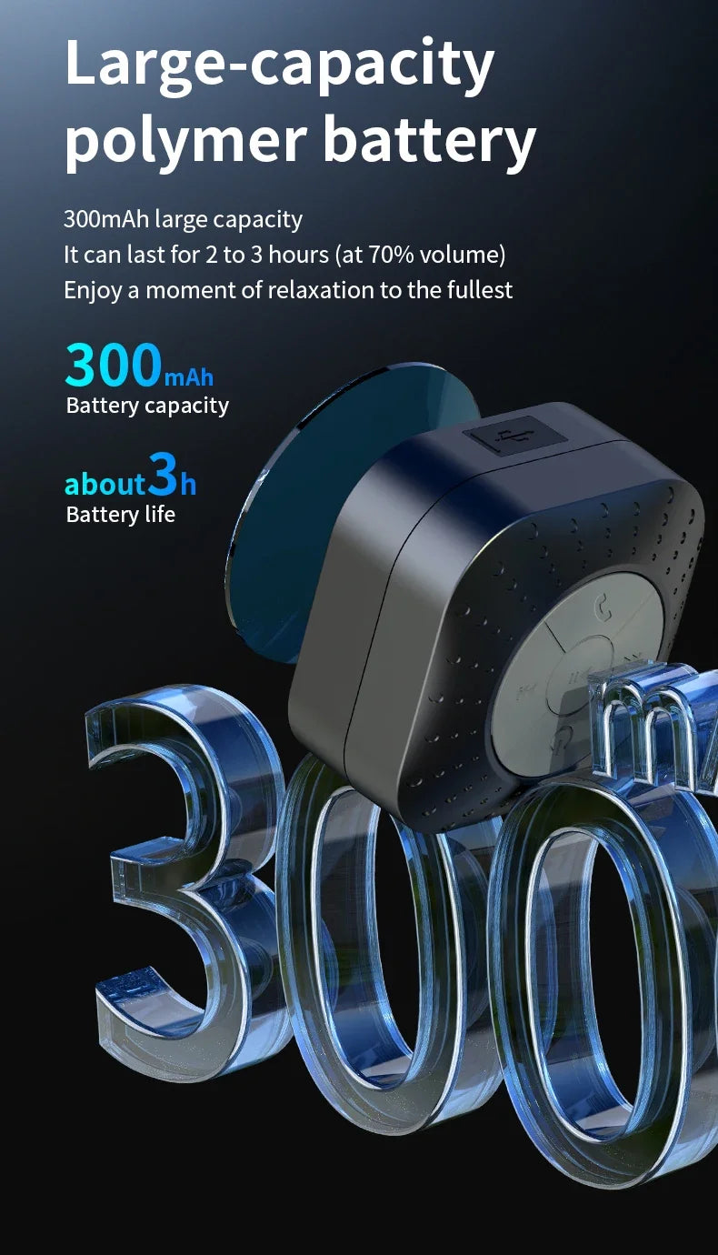 Altavoz Bluetooth inalámbrico, portátil, estéreo, envolvente, subwoofer, para exteriores, minialtavoz Bluetooth pequeño.