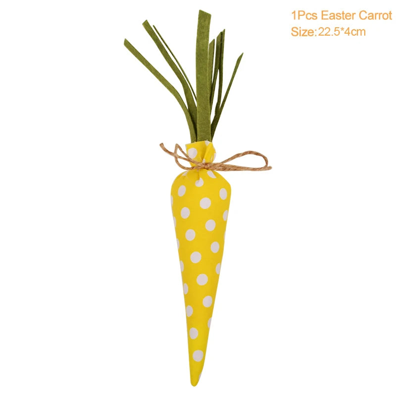 3/1pcs Nov Woven Easter Carrots Ornaments Hanging Pendant for Easter Home Decorations Supplies 2023 Kids Easter Favors Gifts Toy - Lootquake