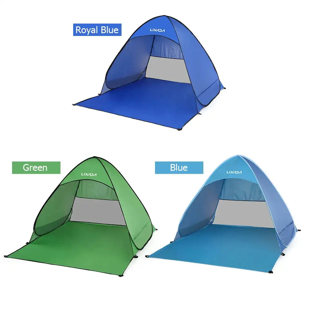 Lixada Automatic Instant Pop Up Beach Tent Lightweight Outdoor UV Protection Camping Fishing Tent Cabana Sun Shelter - Lootquake