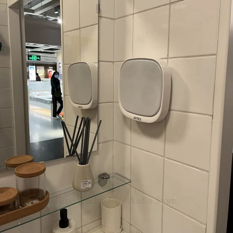 Enceinte Bluetooth sans fil murale, son surround 3D, radio FM multifonctionnelle, caisson de basses portable d'extérieur, longue durée de vie de la batterie